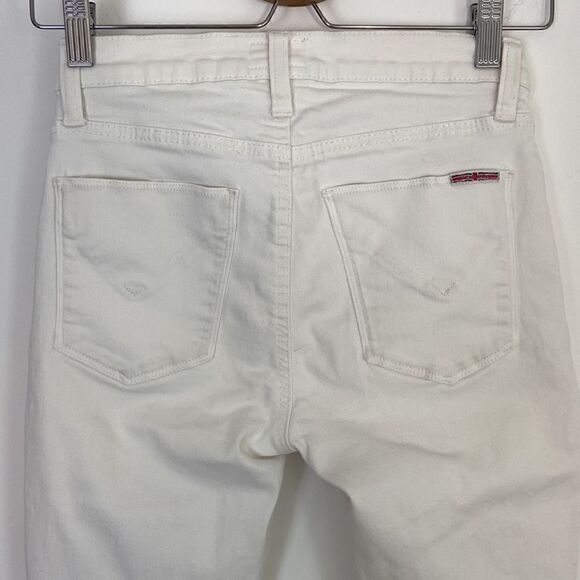 Hudson Ciara High Rise Ankle Skinny SSK Buttonfly White Size 24 - Picture 6 of 7